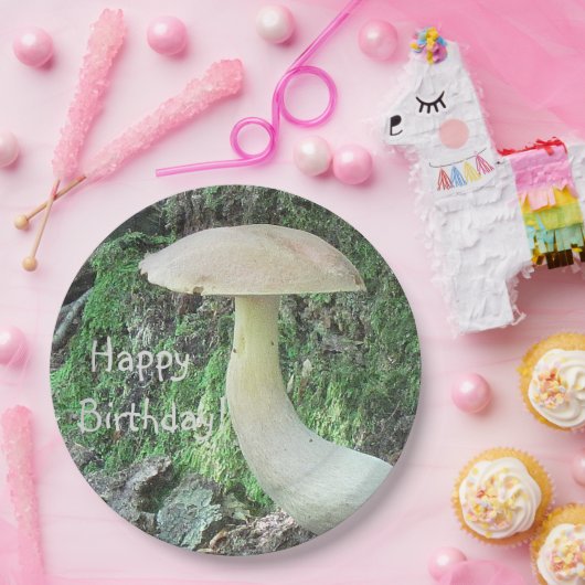 Pilze im Wald zum Geburtstag Pappteller (Party)