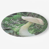 Pilze im Wald zum Geburtstag Pappteller (Schrägansicht)