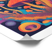 Pilze im Weltraum Poster (Ecke)