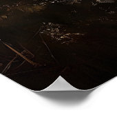 Pilze in Moosfarn, Waldpilze fallen Poster (Ecke)