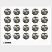 Pilze in Stump Stickers (Blatt)