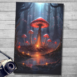 Pilze in Wäldern 1 Dekopapier Seidenpapier