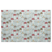 Pilze in Zeladon blau Stoff (Fat Quarter (45,7 x 55,9 cm))