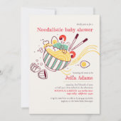 Pilze italienische Nudeln Eierdusche Einladung (Vorderseite)