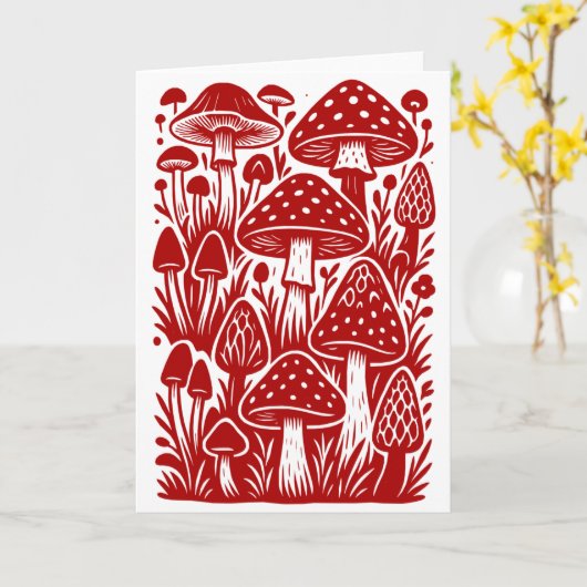 Pilze Karte (Gelbe Blume)