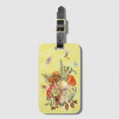 Pilze, Libellen, Motten und Schnecken Gepäckanhänger (Vorderseite Vertikal)