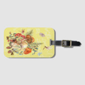 Pilze, Libellen, Motten und Schnecken Gepäckanhänger (Vorderseite (Horizontal))