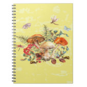 Pilze, Libellen, Motten und Schnecken Notizblock (Vorderseite)