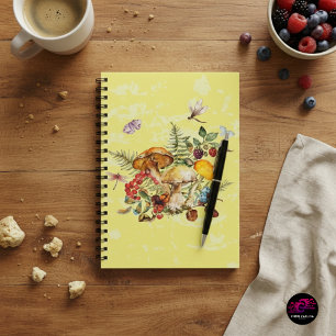 Pilze, Libellen, Motten und Schnecken Notizblock