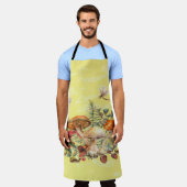 Pilze, Libellen, Motten und Schnecken Schürze (Getragen)