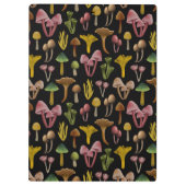 Pilze, Lichen und farbenfrohe Pilze Klemmbrett (Rückseite)