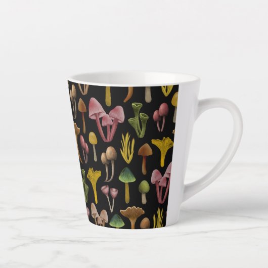 Pilze, Lichen und farbenfrohe Pilze Milchtasse (Rechts)