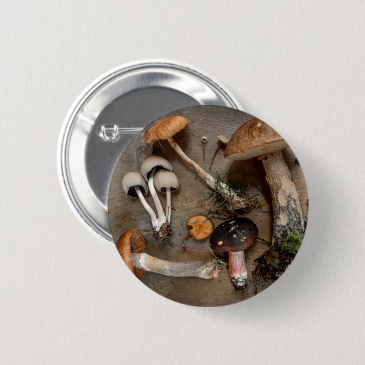 Pilze Liebe Fungi Button (Vorne & Hinten)