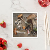 Pilze Liebe Fungi Serviette (Beispiel)