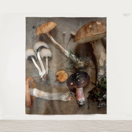 Pilze Liebe Fungi Wandteppich (Vorderseite)