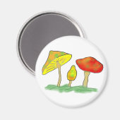 Pilze Magnet (Vorderseite/Rückseite)
