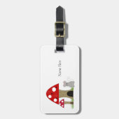 Pilze mit kleiner Maus Gepäckanhänger (Vorderseite vertikal)