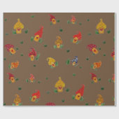 Pilze mit Matte Wrapping Paper Geschenkpapier (Flach)