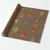 Pilze mit Matte Wrapping Paper Geschenkpapier (Ungerollt)