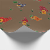 Pilze mit Matte Wrapping Paper Geschenkpapier (Ecke)