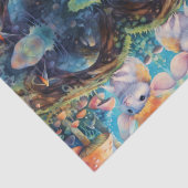 Pilze Mouse Mystic Forest Decoupage Seidenpapier (Detail)