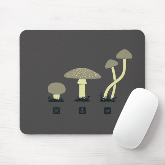 Pilze (Nahrung, Gift, hoch) Mousepad (Mit Mouse)