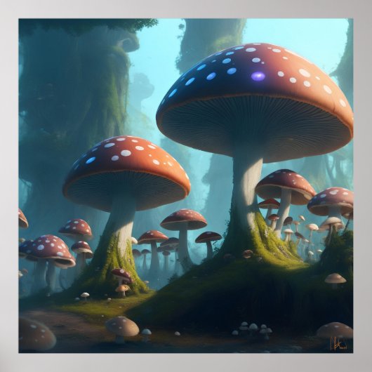 Pilze, Natur, Concept Art Poster (Vorne)