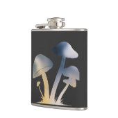 Pilze Natur Umwelt Leben Silhouette Stil Flachmann (Links)