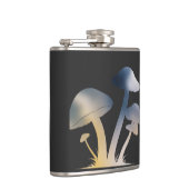 Pilze Natur Umwelt Leben Silhouette Stil Flachmann (Rechts)