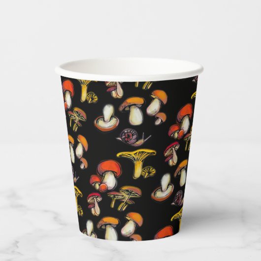 Pilze Pappbecher (Vorderseite)
