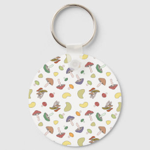 Pilze Pastell Schlüsselanhänger