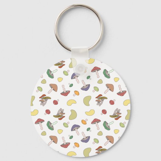 Pilze Pastell Schlüsselanhänger (Vorderseite)