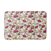 Pilze Pattern Badematten (Vorderseite)