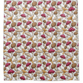 Pilze Pattern Duschvorhang (Vorderseite)