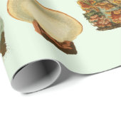 Pilze Pilze Fungi Pflanze Kollage Botanischer Gar Geschenkpapier (Rolleneckpunkt)