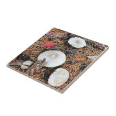 Pilze & Pine Cones Fliese (Seite)