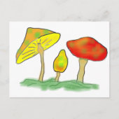 Pilze Postkarte (Vorderseite)