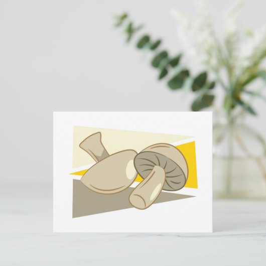 Pilze Postkarte (Stehend Vorderseite)