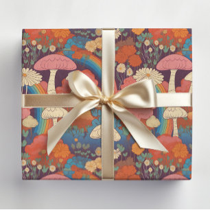 Pilze Rainbow Retro Cocktails Seidenpapier