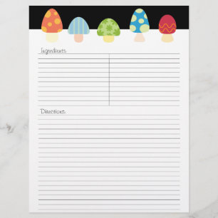 Pilze Rezept Letterhead - TBA
