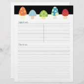 Pilze Rezept Letterhead - TBA (Vorne/Hinten)