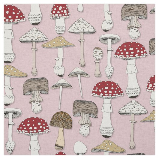 Pilze rosa stoff (Muster)