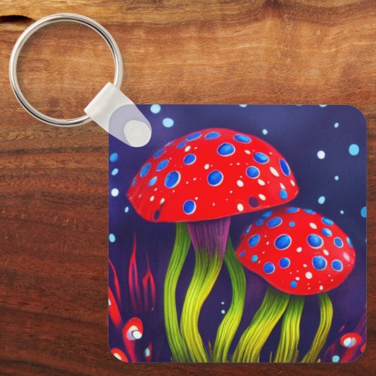 Pilze Schlüsselanhänger (Vorderseite)