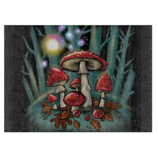 Pilze Schneidebrett (Vorderseite)