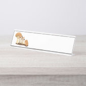 Pilze Schreibtischnamensplakette (Vorderseite )