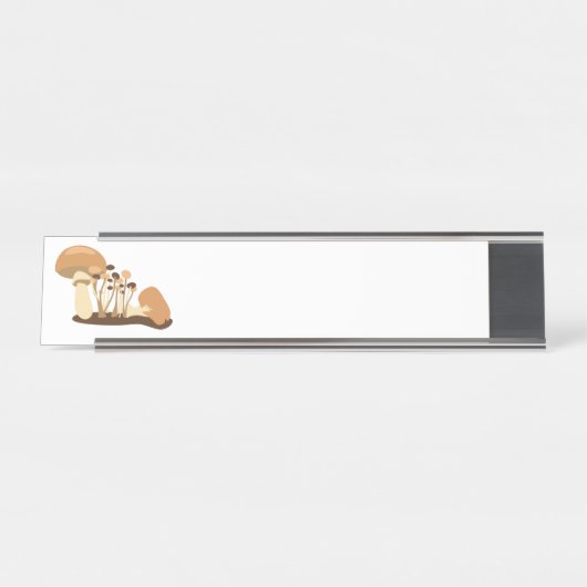 Pilze Schreibtischnamensplakette (Vorderseite )