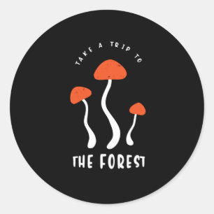 Pilze Spaß Lustige Sprüche Pilzpilz Runder Aufkleber