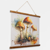 Pilze Toadstol, Amanita Muscaria Wandteppich Mit Holzrahmen (Gewinkelt)