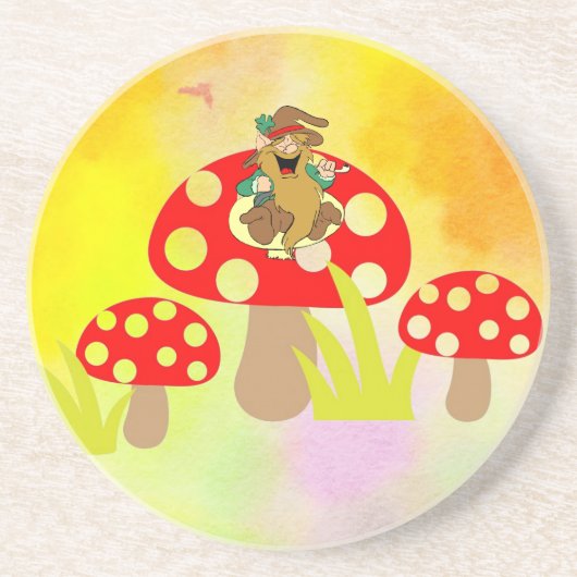 Pilze trinken Untersetzer (Vorne)