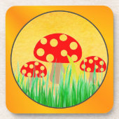 Pilze trinken Untersetzer (Vorderseite)